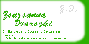zsuzsanna dvorszki business card